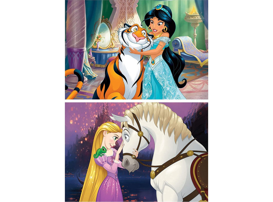 EDUCA Drevené puzzle Disney princeznej 2x16 dielikov