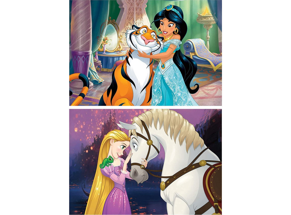 EDUCA Drevené puzzle Disney princeznej 2x16 dielikov