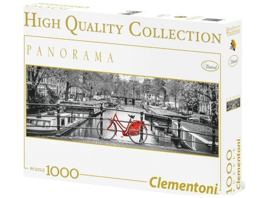 CLEMENTONI Panoramatické puzzle Amsterdam 1000 dielikov