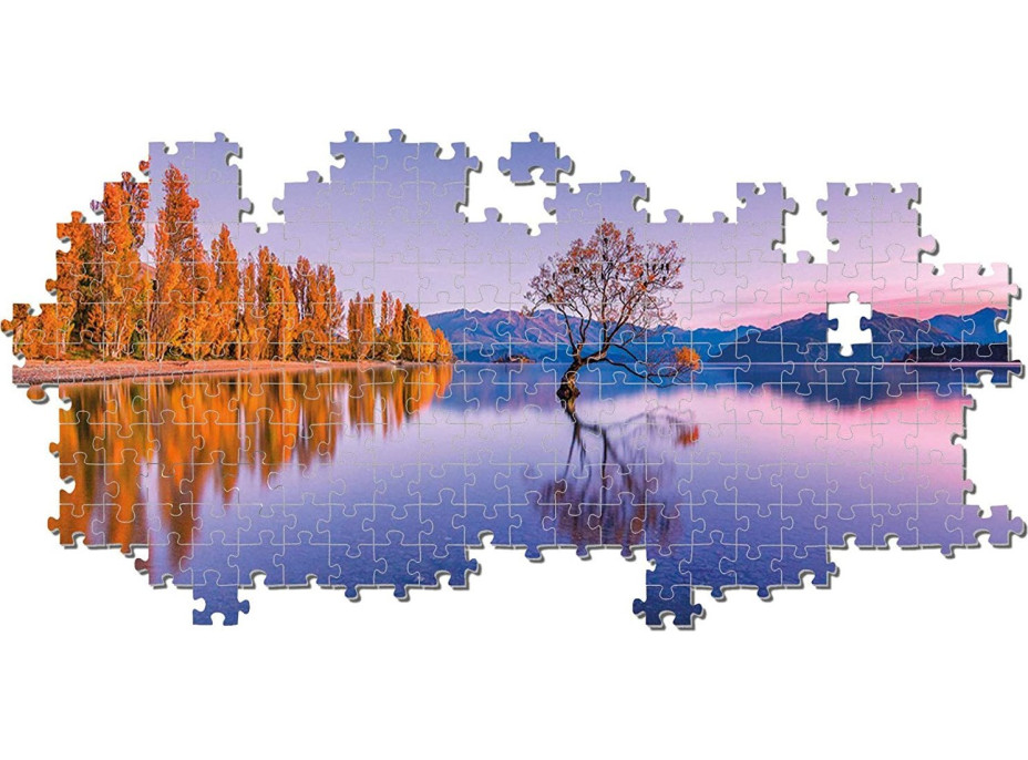 CLEMENTONI Panoramatické puzzle Vŕba na jazere Wanaka 1000 dielikov