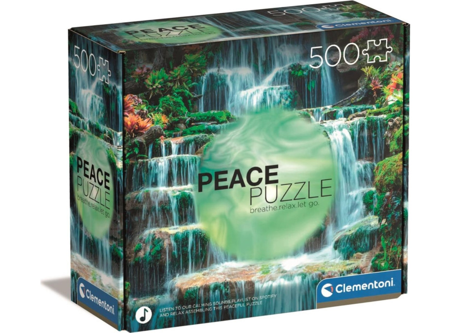 CLEMENTONI Peace puzzle: Zurčenie vody 500 dielikov