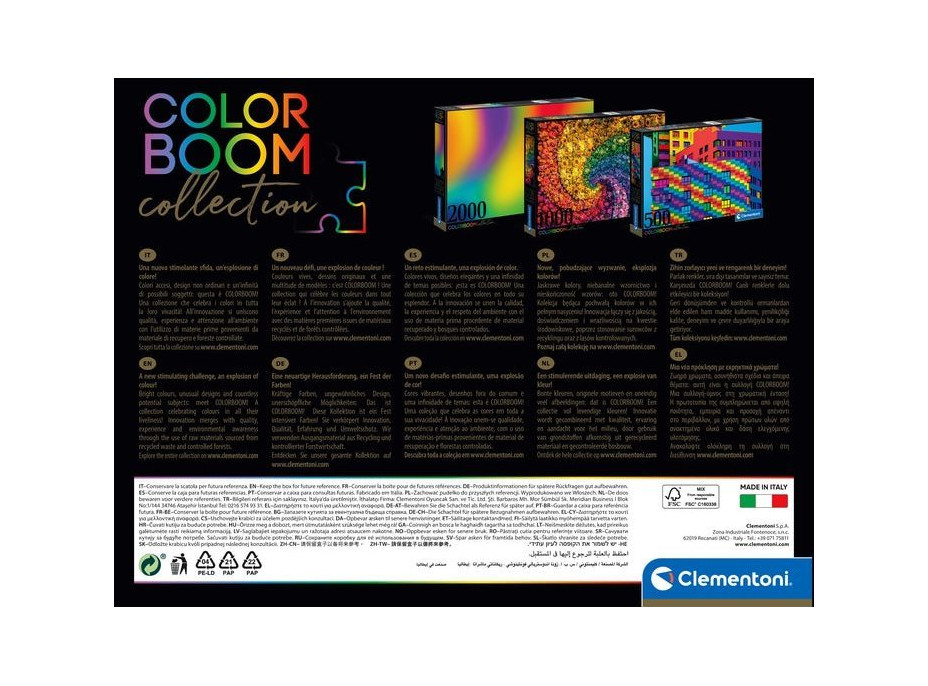CLEMENTONI Puzzle ColorBoom: Nádherné guličky 1000 dielikov