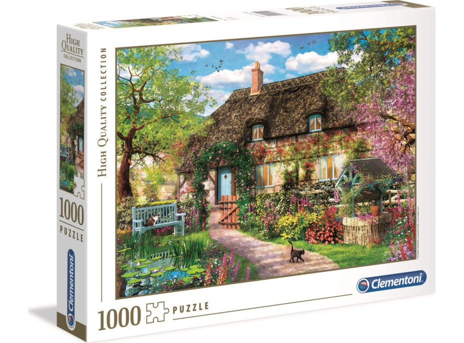 CLEMENTONI Puzzle Domček s predzáhradkou 1000 dielikov