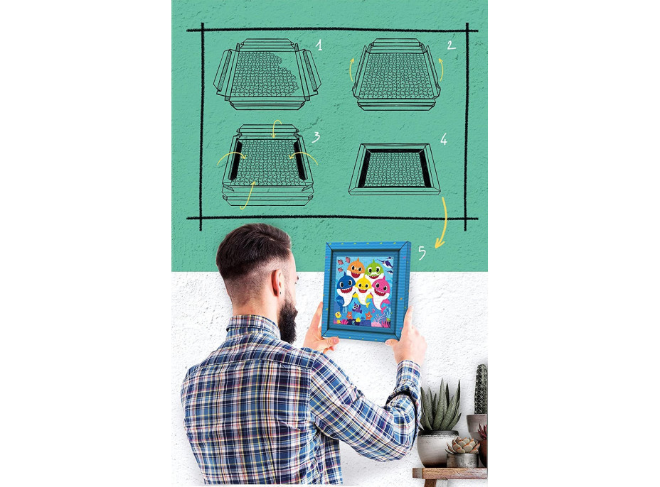 CLEMENTONI Puzzle Frame Me Up Baby Shark 60 dielikov