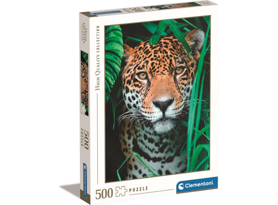 CLEMENTONI Puzzle Jaguár v džungli 500 dielikov
