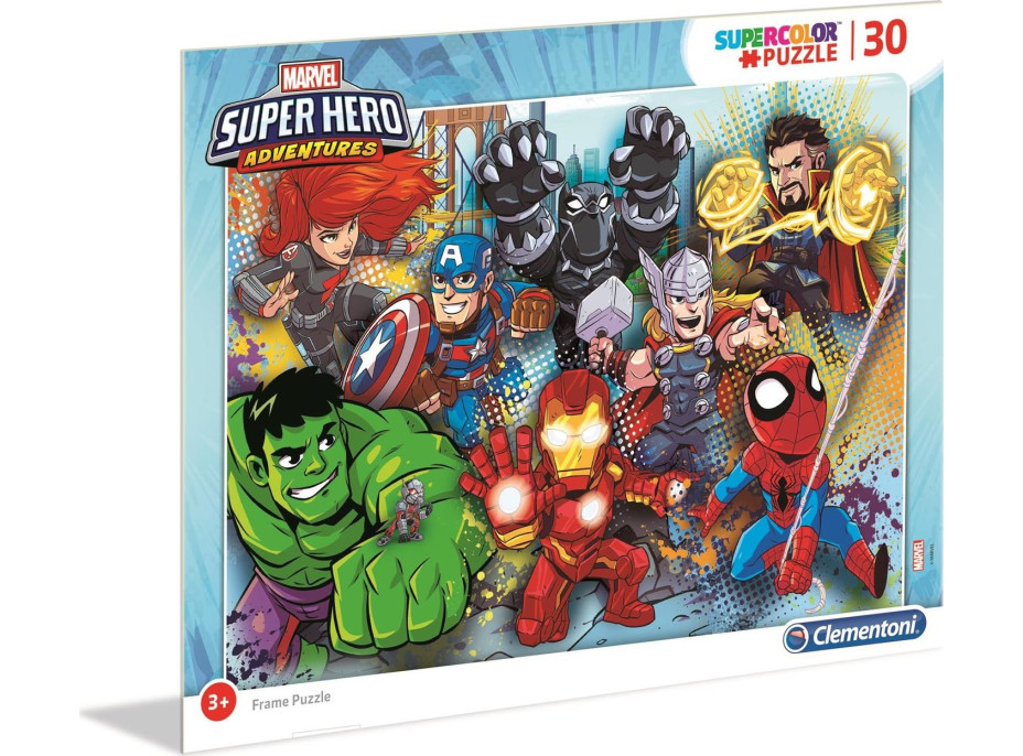 CLEMENTONI Puzzle Marvel Super Hero Adventures: Do akcie 30 dielikov