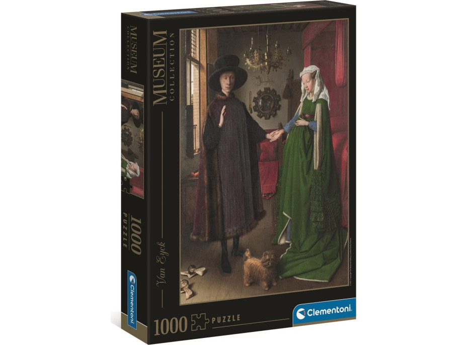 CLEMENTONI Puzzle Museum Collection: Svadba manželov Arnolfiniových (1434) 1000 dielikov