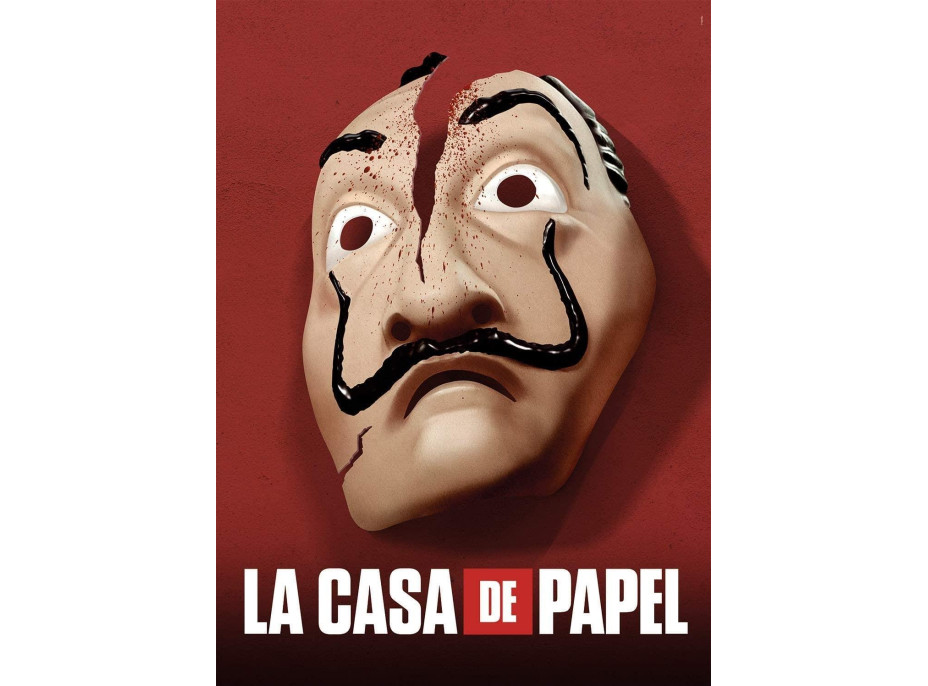 CLEMENTONI Puzzle Netflix: Papierový dom - Maska 1000 dielikov
