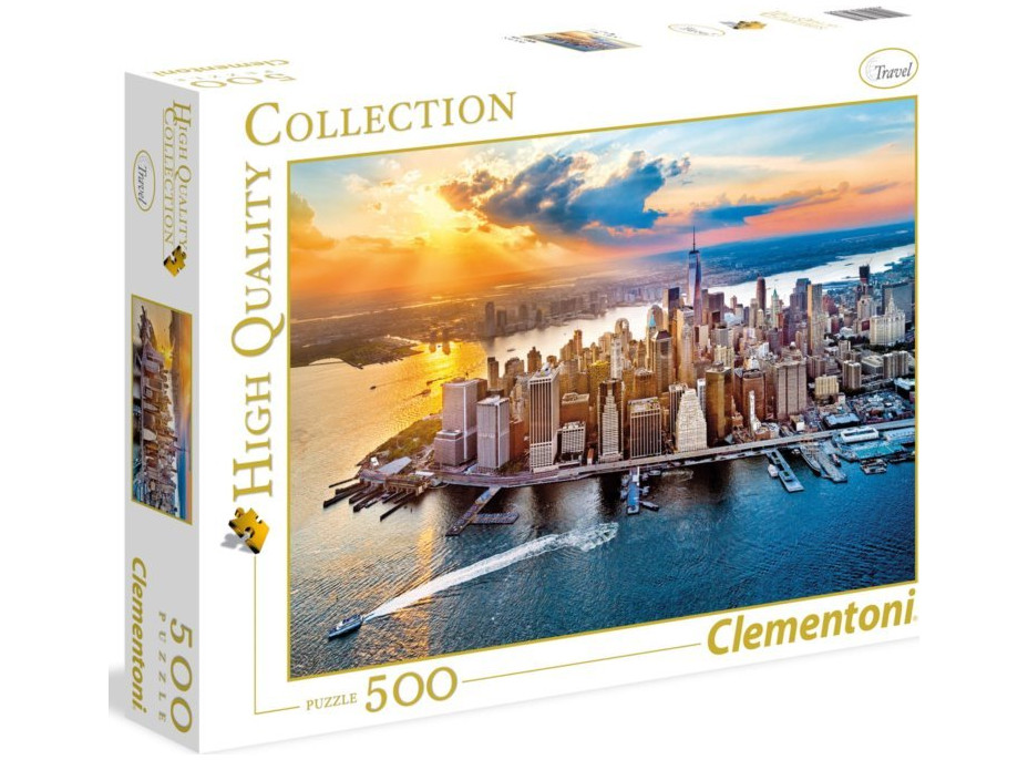 CLEMENTONI Puzzle Pohľad na New York 500 dielikov