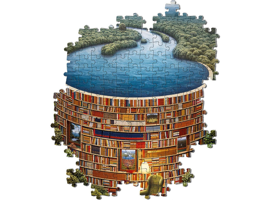 CLEMENTONI Puzzle Priehrada z kníh 1000 dielikov