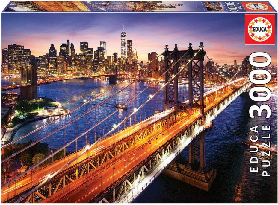EDUCA Puzzle Súmrak na Manhattane 3000 dielikov