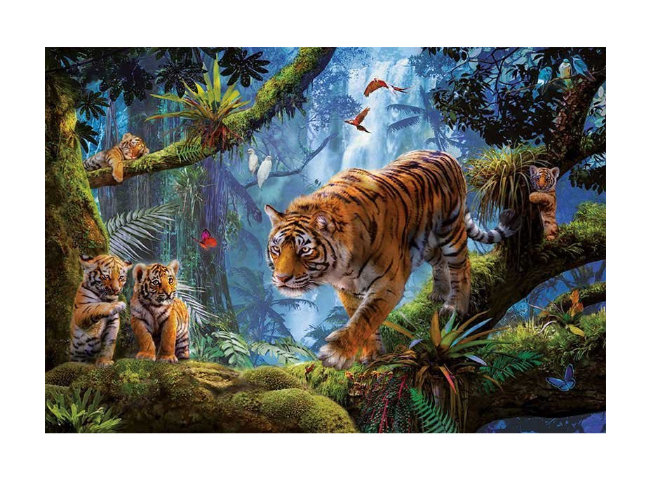 EDUCA Puzzle Tigre na strome 1000 dielikov