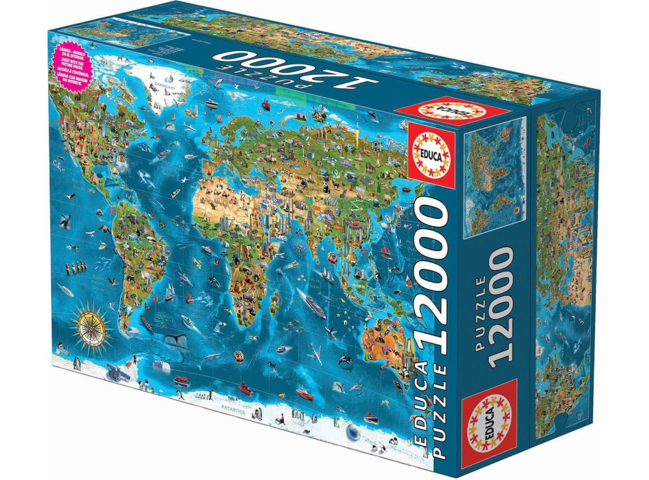 EDUCA Puzzle Zázraky sveta 12000 dielikov