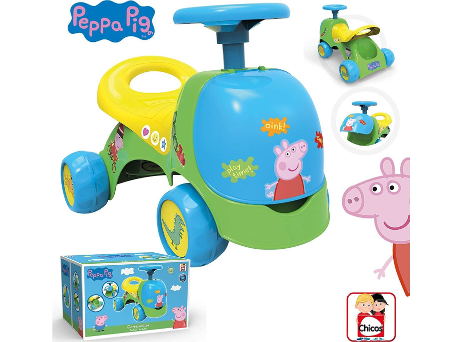 CHICOS Odrážadlo Prasiatko Peppa 2v1