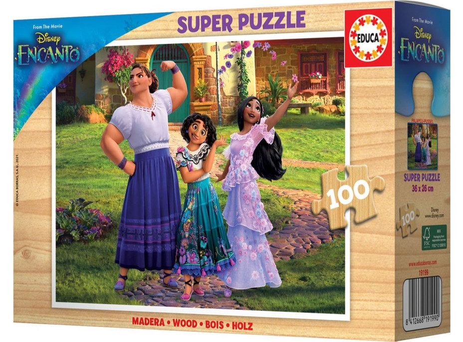 EDUCA Drevené puzzle Encanto 100 dielikov