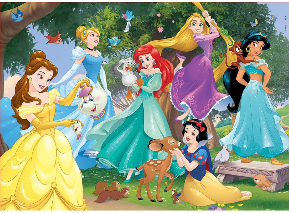 EDUCA Drevené puzzle Disney Princezné 100 dielikov