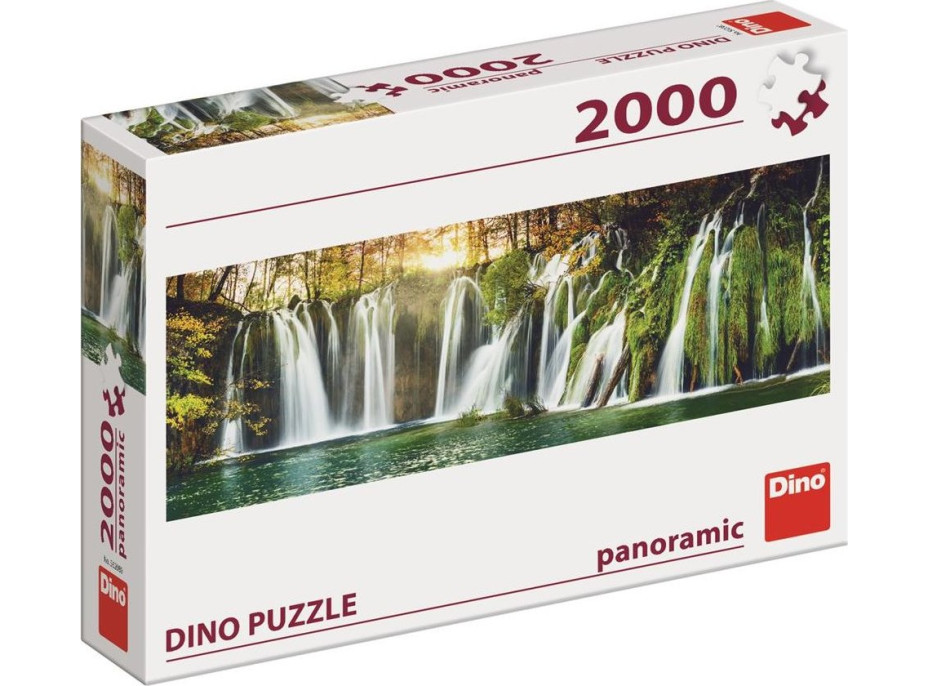 DINO Panoramatické puzzle Plitvické vodopády 2000 dielikov