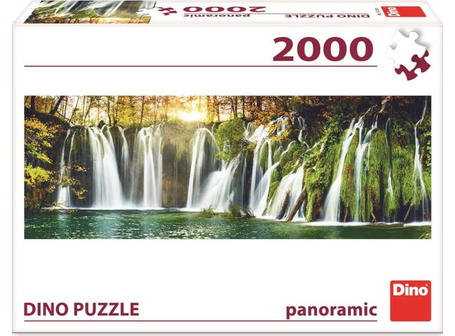 DINO Panoramatické puzzle Plitvické vodopády 2000 dielikov
