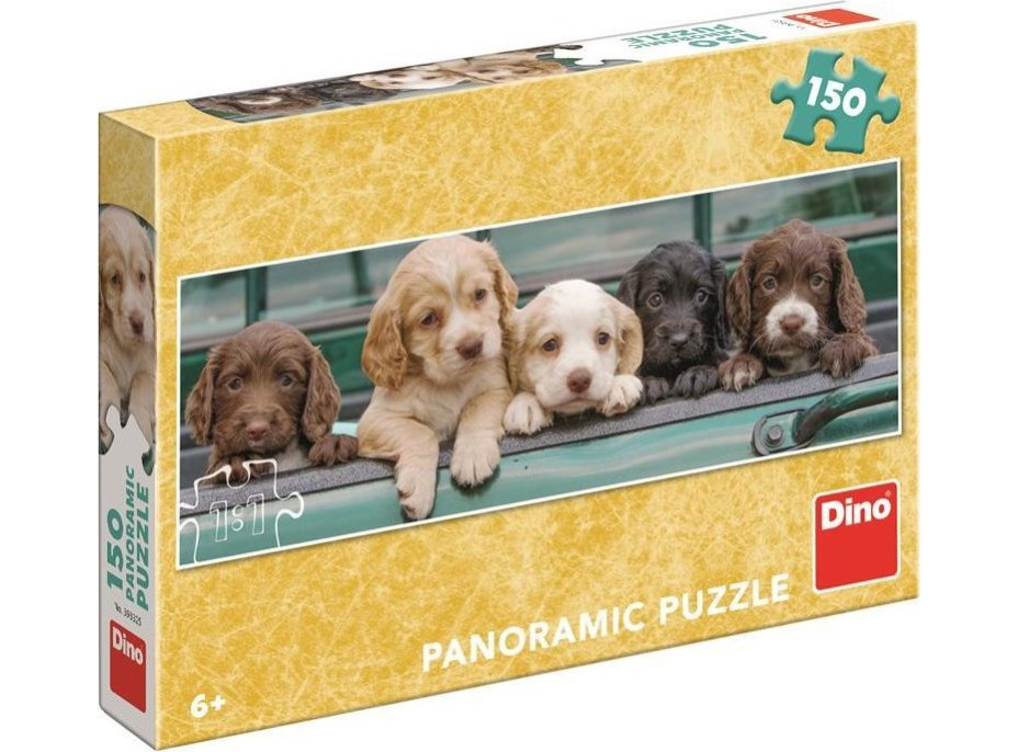DINO Panoramatické puzzle Šteniatka 150 dielikov