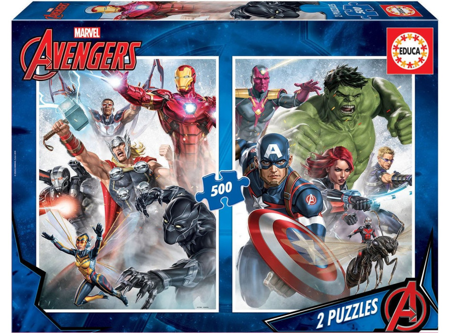EDUCA Puzzle Avengers 2x500 dielikov