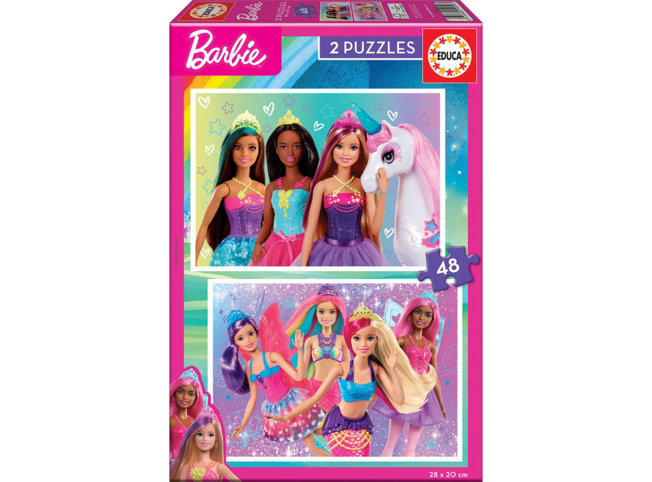EDUCA Puzzle Barbie 2x48 dielikov