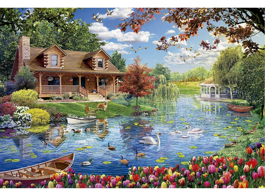 EDUCA Puzzle Dom pri jazere 5000 dielikov EDUCA Puzzle Dom pri jazere 5000 dielikov