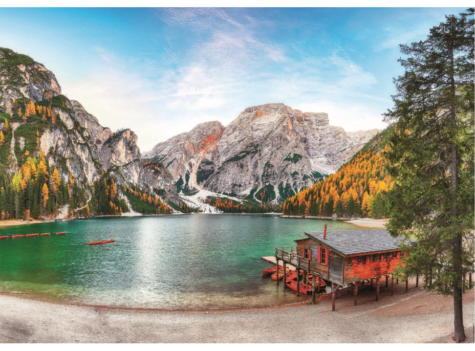 EDUCA Puzzle Jazero Braies na jeseň, Taliansko 3000 dielikov