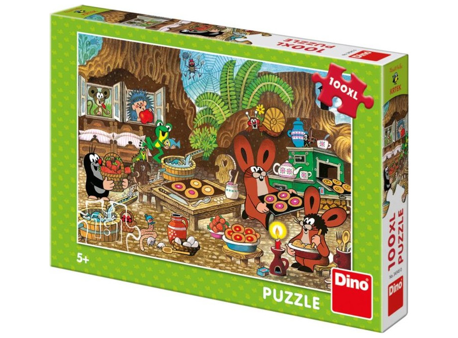 DINO Puzzle Krtko v kuchyni XL 100 dielikov