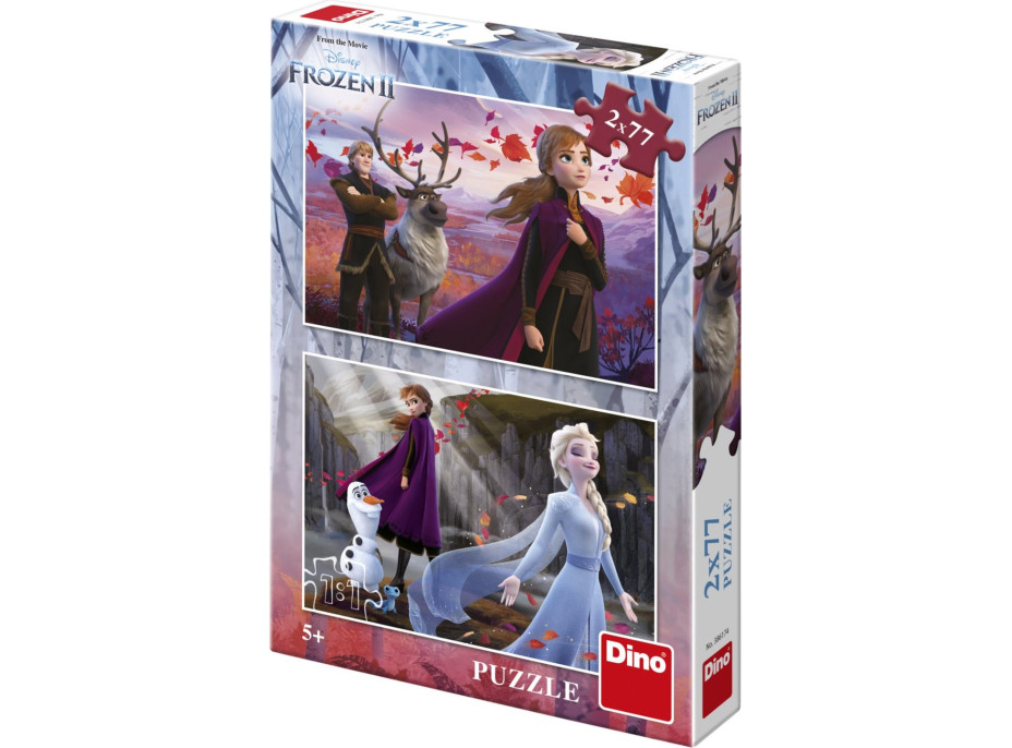 DINO Puzzle Ľadové kráľovstvo 2, 2x77 dielikov