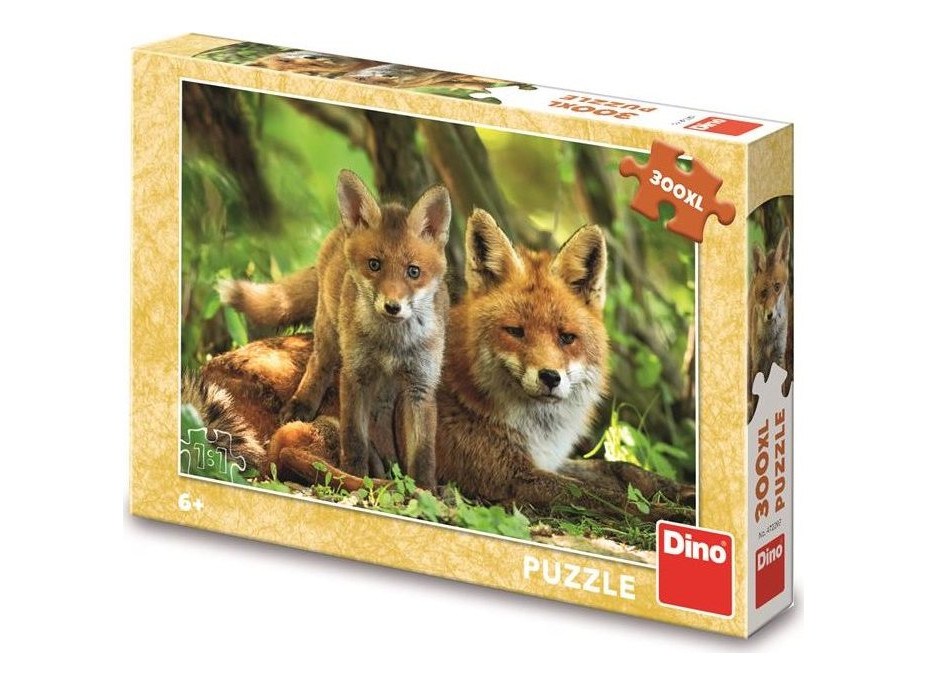 DINO Puzzle Líška s mláďatkom XL 300 dielikov