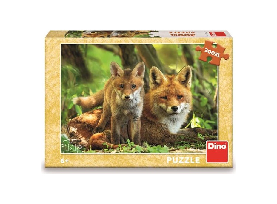 DINO Puzzle Líška s mláďatkom XL 300 dielikov