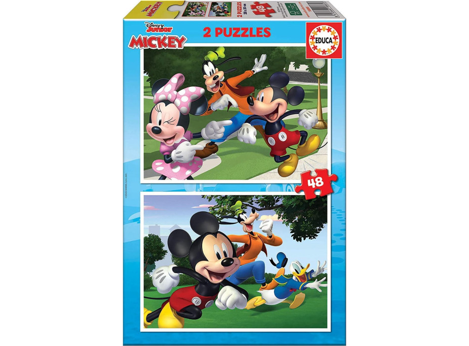 EDUCA Puzzle Mickey a priatelia 2x48 dielikov