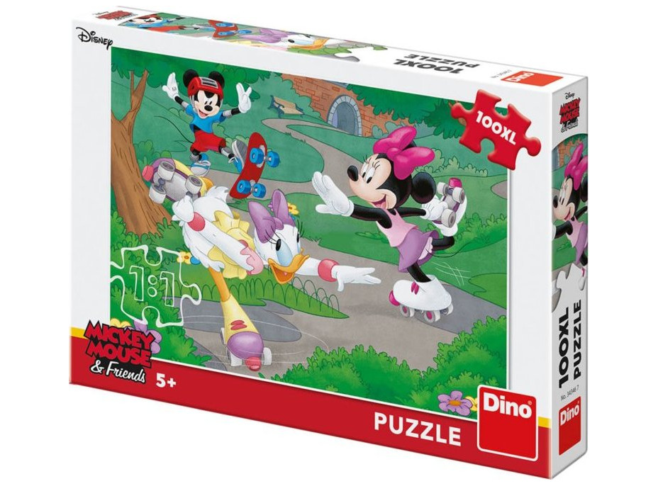 DINO Puzzle Minnie športuje XL 100 dielikov