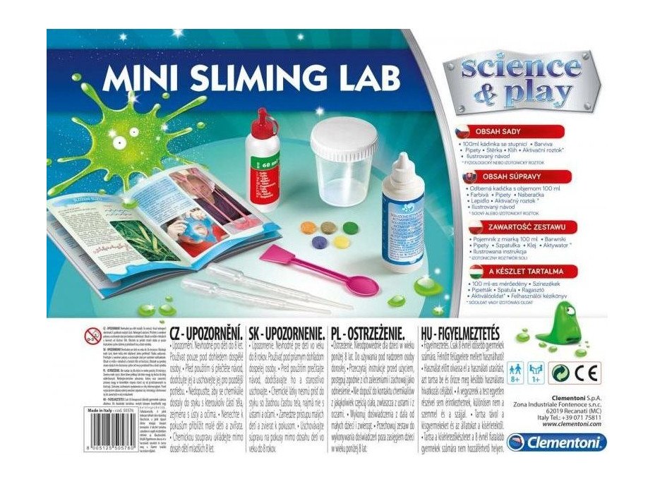 CLEMENTONI Science&Play: Malé slizové laboratórium