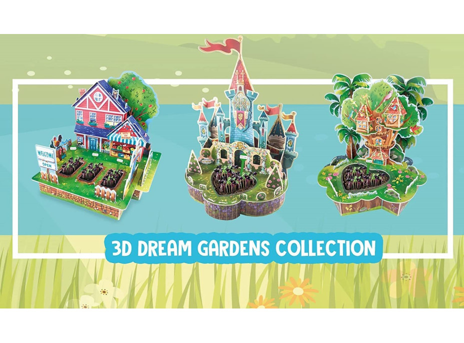 EDUCA Kreatívna súprava 3D Dream Gardens: Hrad 2v1
