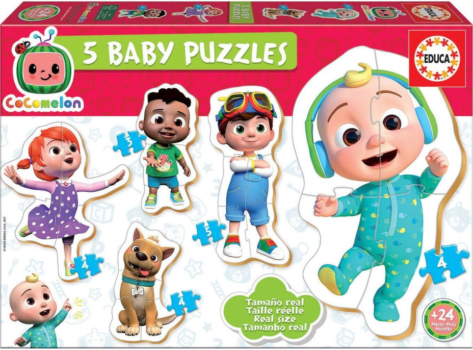 EDUCA Baby puzzle Cocomelon 5v1 (3-5 dielikov)