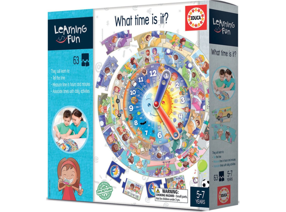 EDUCA Vzdelávacia hra Learning is Fun: Koľko je hodín?