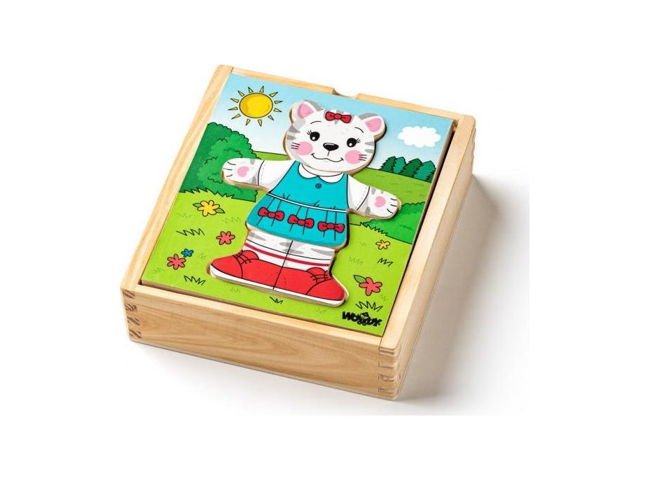 WOODY Obliekanie - Mačička