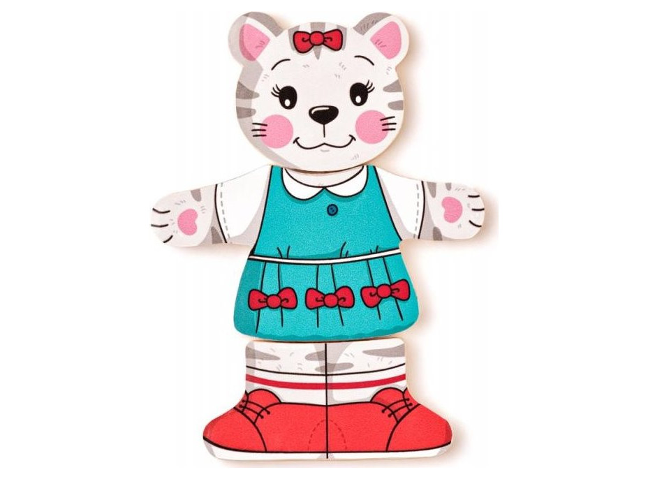 WOODY Obliekanie - Mačička