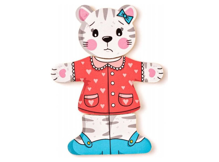 WOODY Obliekanie - Mačička