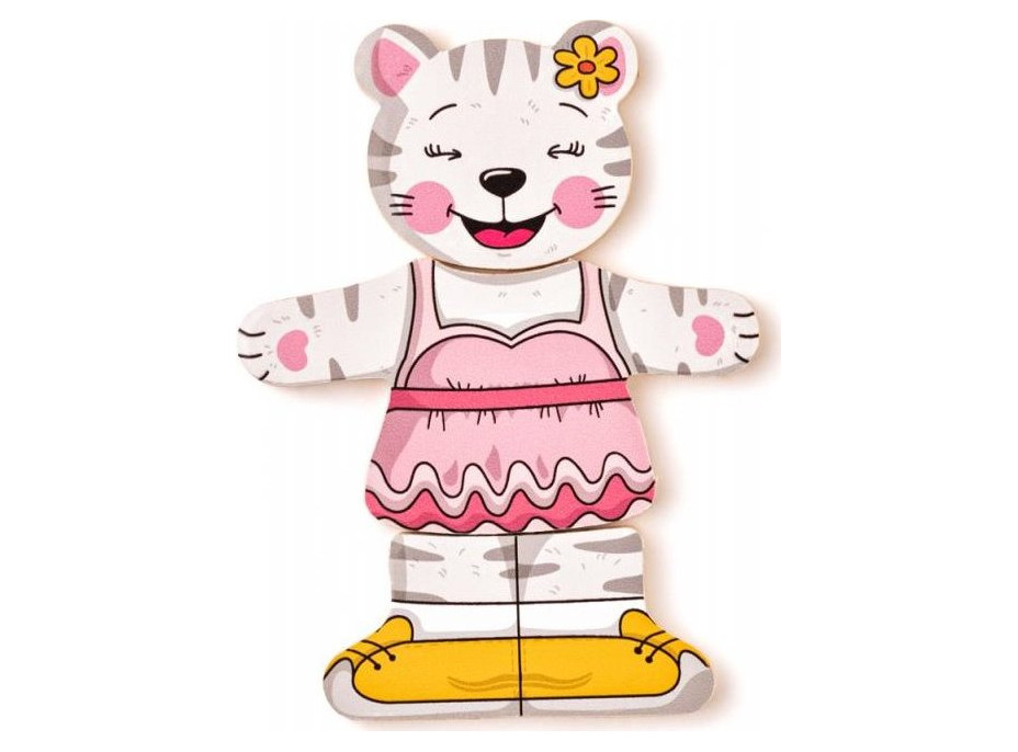 WOODY Obliekanie - Mačička