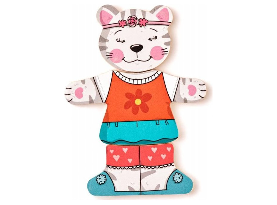 WOODY Obliekanie - Mačička