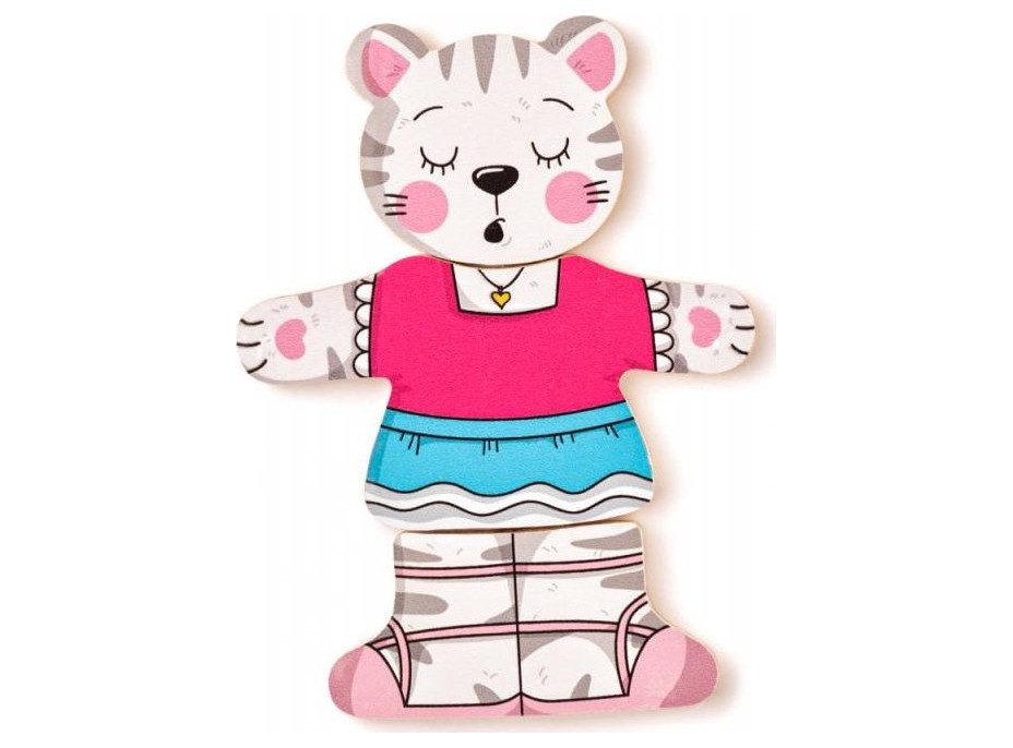 WOODY Obliekanie - Mačička