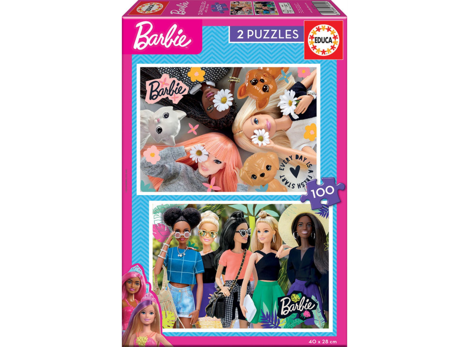 EDUCA Puzzle Barbie 2x100 dielikov