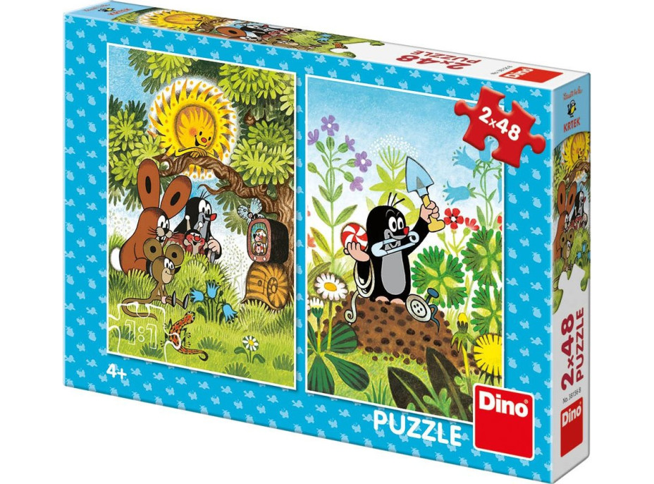 DINO Puzzle Krtko a priatelia 2x48 dielikov