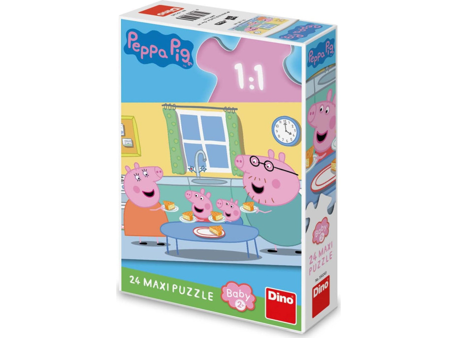 DINO Puzzle Prasiatko Peppa: Obed MAXI 24 dielikov