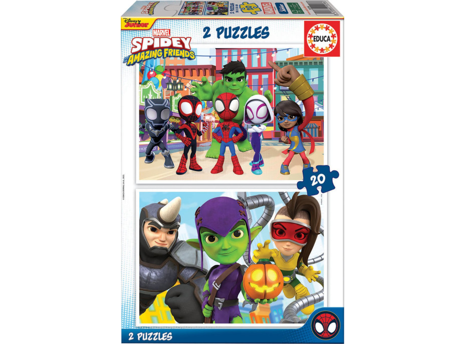 EDUCA Puzzle Spidey a jeho úžasní priatelia 2x20 dielikov