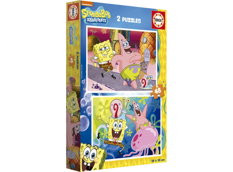 EDUCA Puzzle Sponge Bob 2x48 dielikov