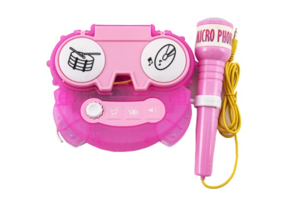 TEDDIES Karaoke mikrofón ružový