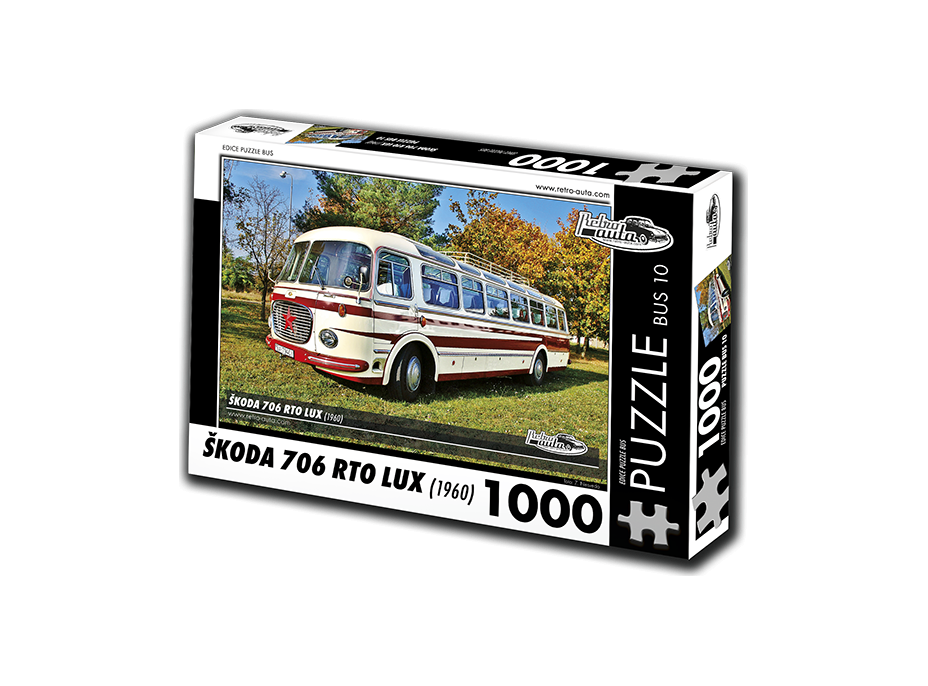 RETRO-AUTA Puzzle BUS č. 10 Škoda 706 RTO LUX (1960) 1000 dielikov